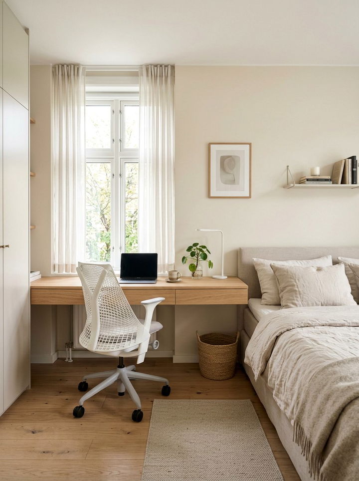 30 Functional Bedroom Built-in Desks for a Productive Space