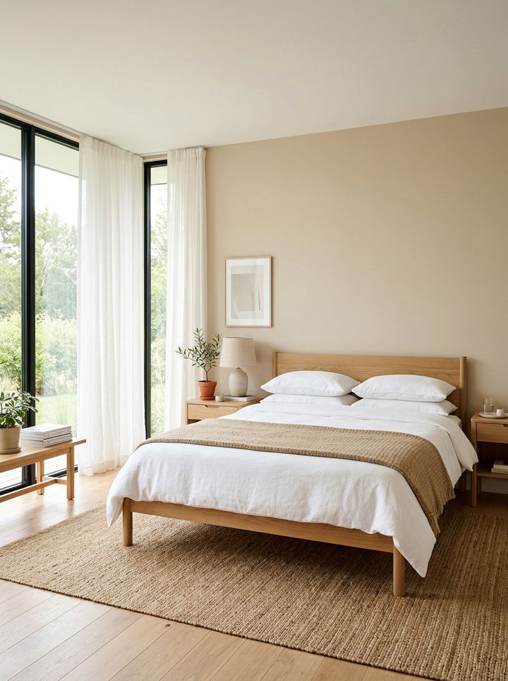 Minimalist Beige Bedroom - 30 beige bedroom decor ideas