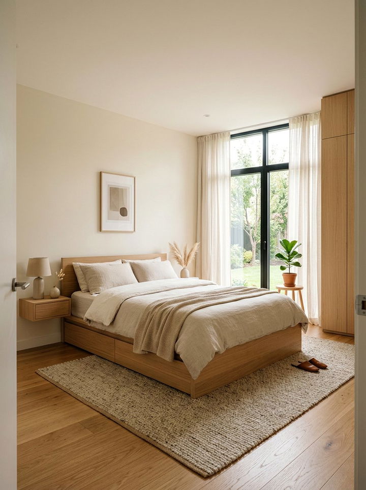 Minimalist Beige Bedroom Decor - 30 contemporary beige bedroom ideas