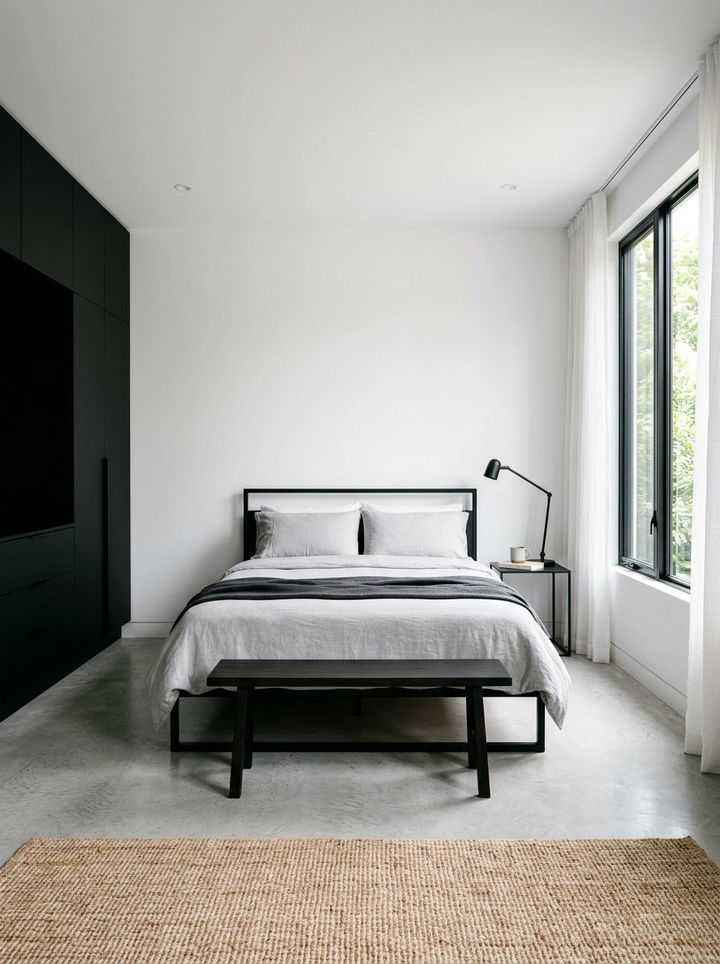 Minimalist Black Bedroom Decor - 30 black bedroom design ideas