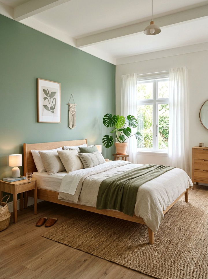 Minimalist Boho Bedroom - 30 bohemian green bedroom ideas