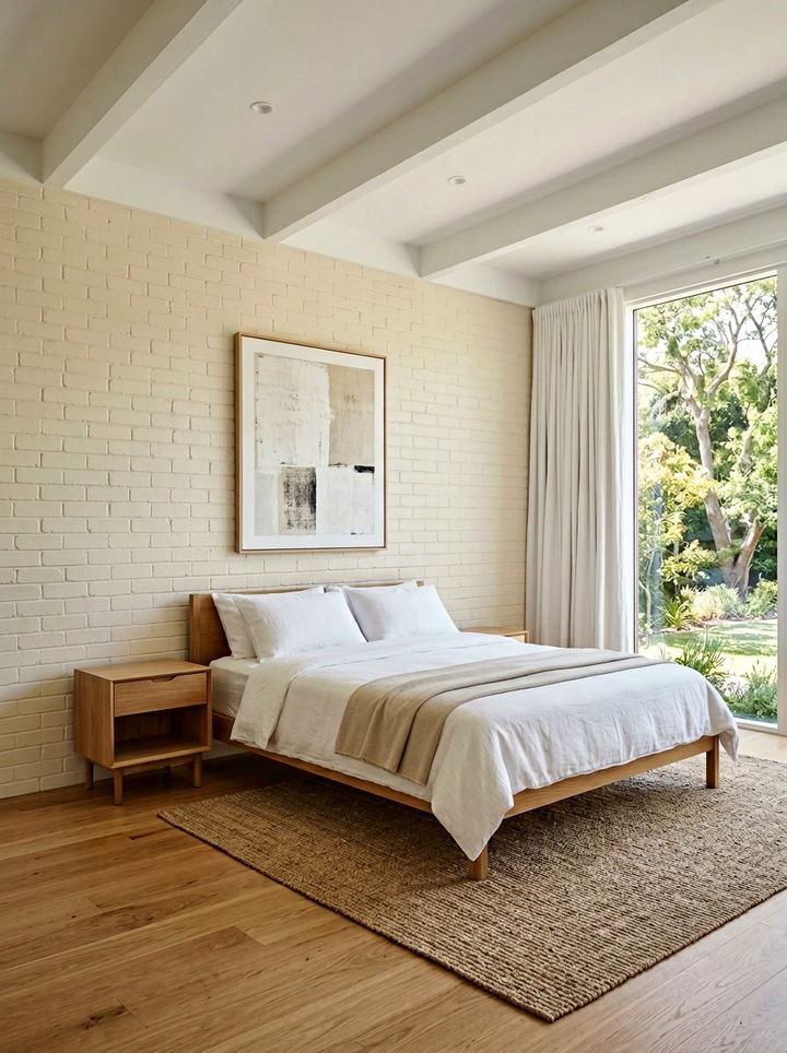 30 Rustic Bedroom Brick Wall Ideas for a Perfect Industrial Style