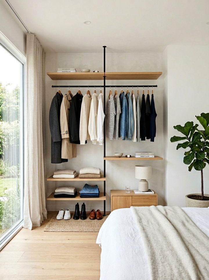 Minimalist Capsule Wardrobe - 30 bedroom closet systems