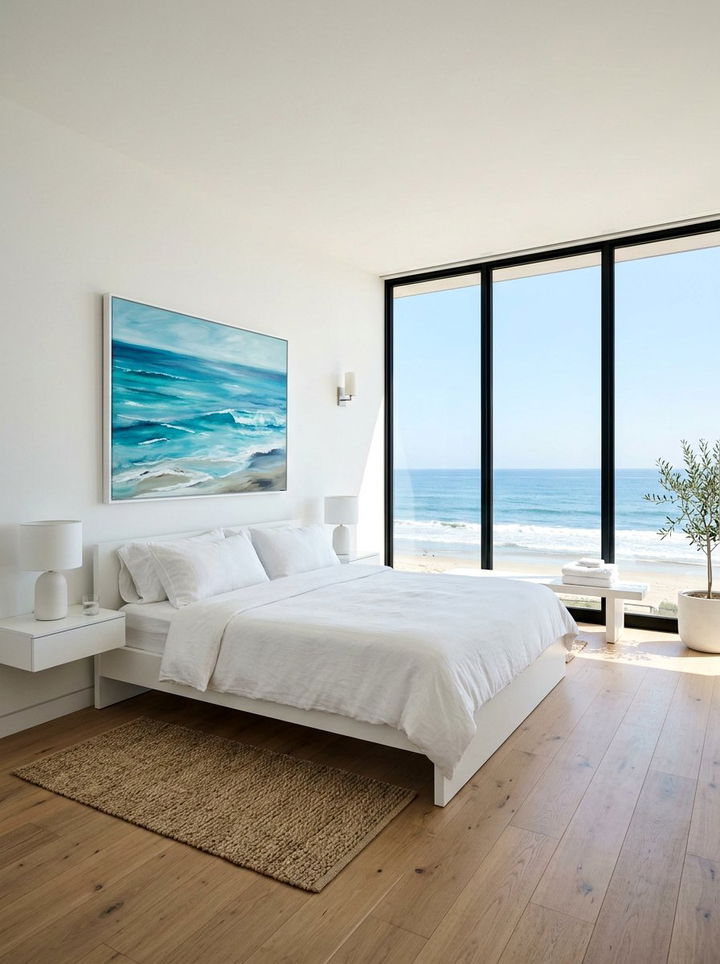 Minimalist Coastal Bedroom - 30 New England bedroom ideas