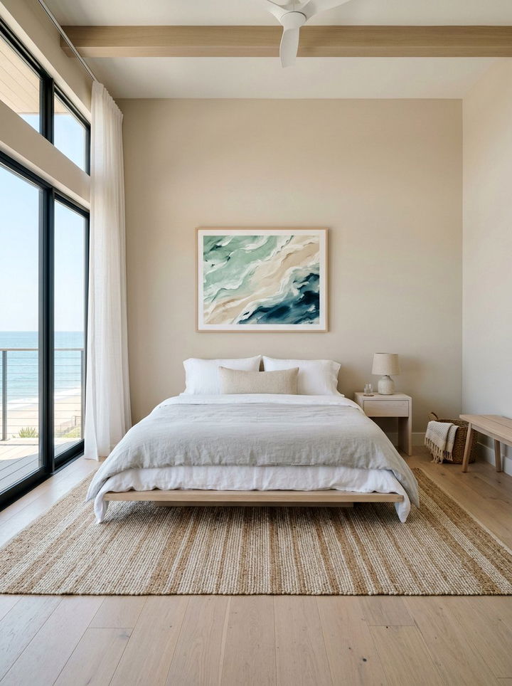 Minimalist Coastal Bedroom Decor - 30 coastal beige bedroom ideas