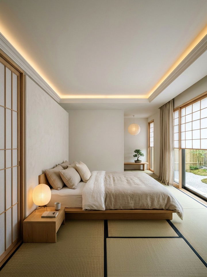 Minimalist Cove Molding - 30 bedroom molding ideas