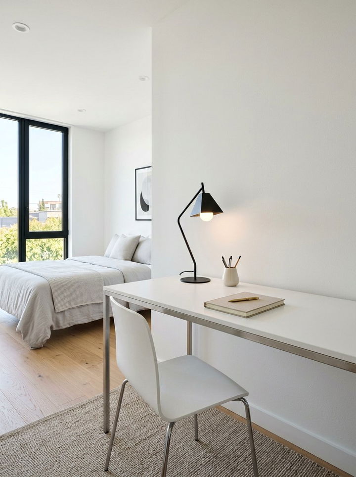 Minimalist Craft Table - 30 bedroom craft corner ideas