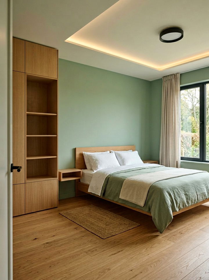 Minimalist Eucalyptus Green Bedroom - 30 eucalyptus green bedroom ideas