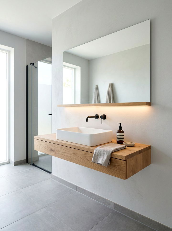 Minimalist Floating Vanity - 30 bedroom vanities