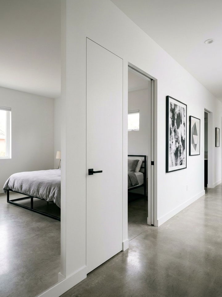 Minimalist Flush Bedroom Door - 30 bedroom door designs