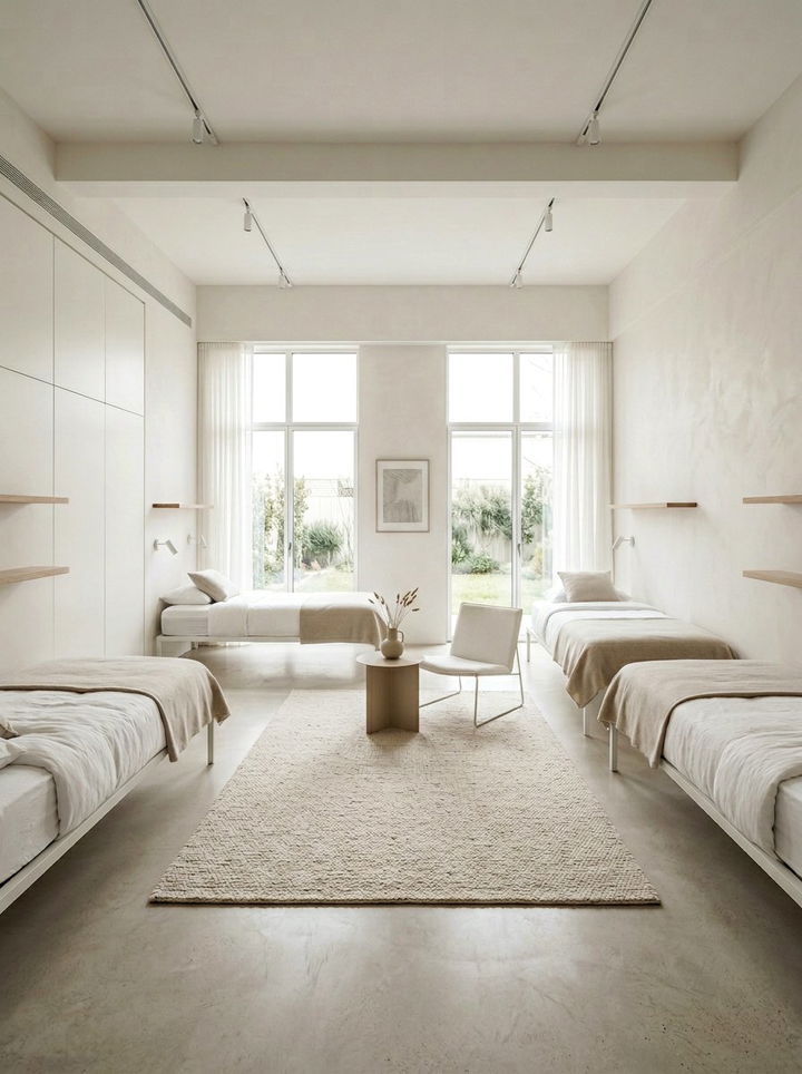 Minimalist Four Bed Room - 30 quadruple bedroom ideas