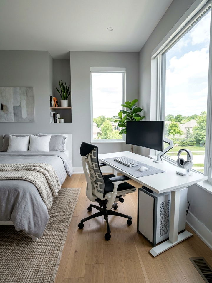 Minimalist Gaming Bedroom - 30 gaming bedroom ideas