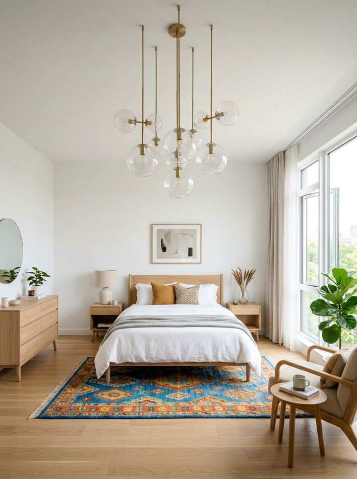 Minimalist Glass Globes - 30 bedroom lighting ideas