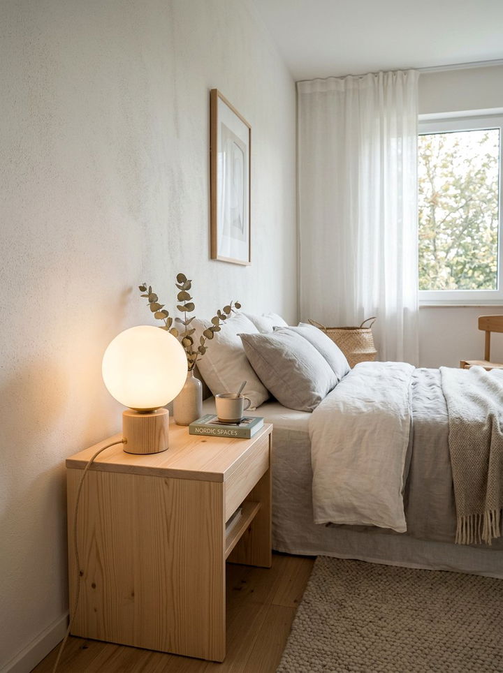 Minimalist Globe Lamp - 30 bedroom bedside lamps