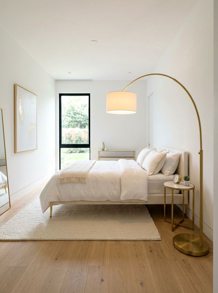 Minimalist Gold Bedroom - 30 gold accent bedroom ideas
