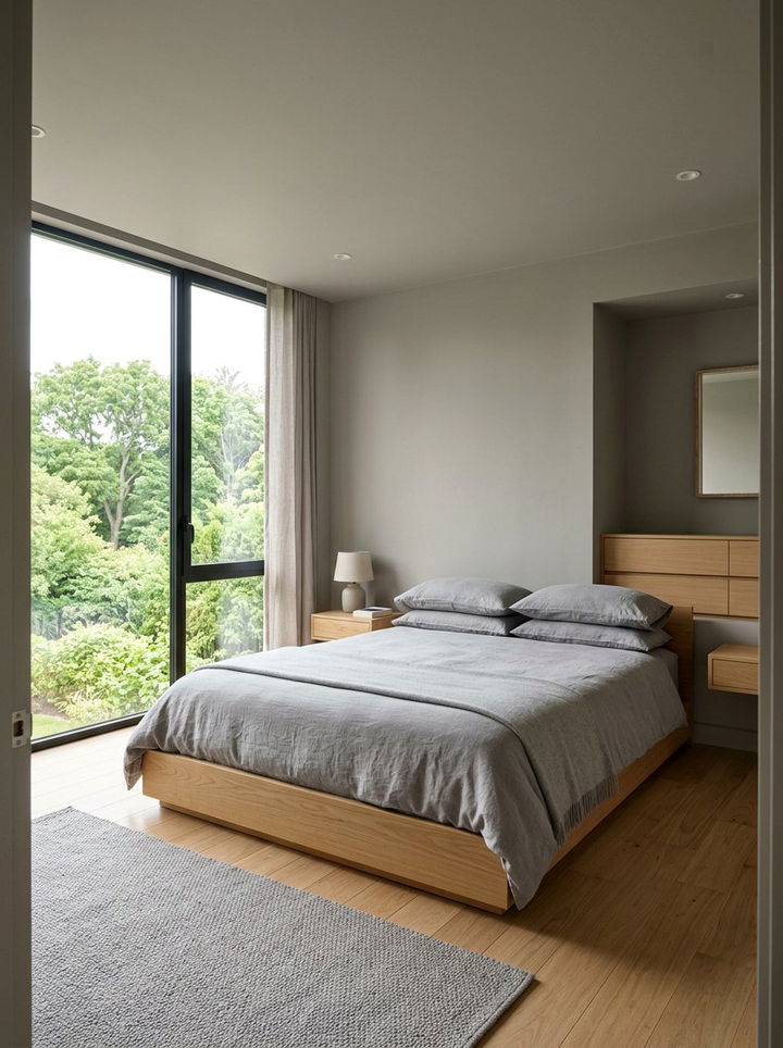 Minimalist Gray Bedroom - 30 warm gray bedroom ideas