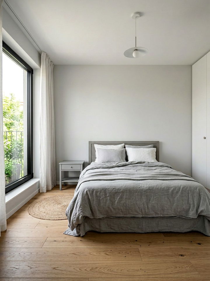 Minimalist Gray Scandinavian Bedroom - 30 scandinavian gray bedroom ideas