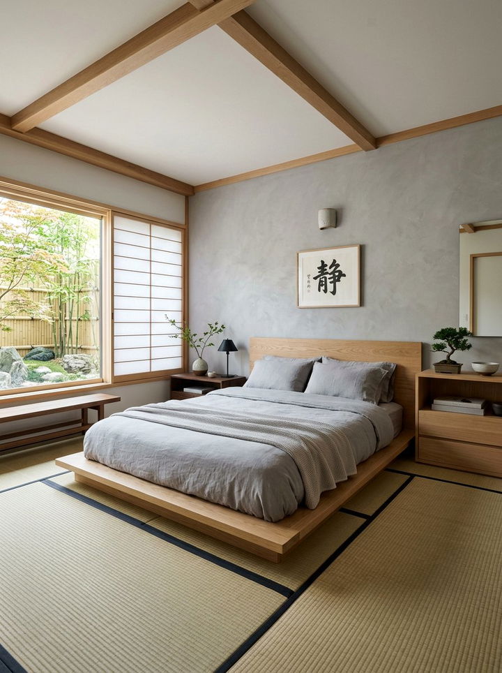 Minimalist Gray Zen Bedroom - 30 minimalist gray bedroom ideas