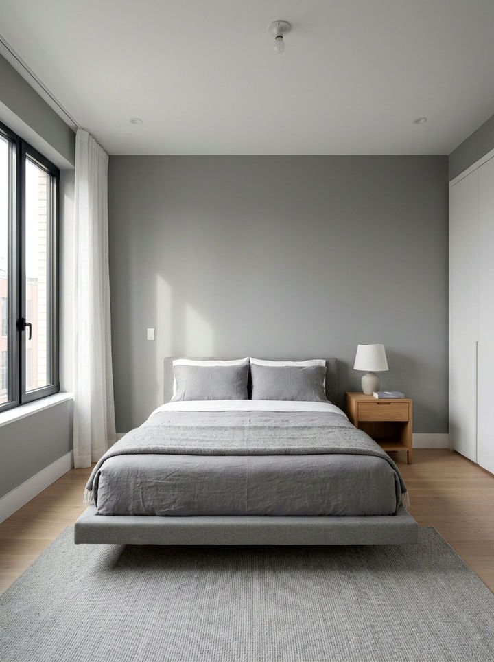 Minimalist Grey Bedroom - 30 grey bedroom ideas