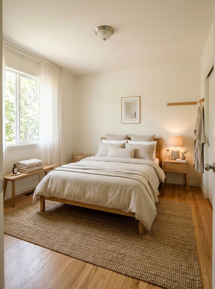 Minimalist Guest Bedroom - 30 minimalist beige bedroom ideas