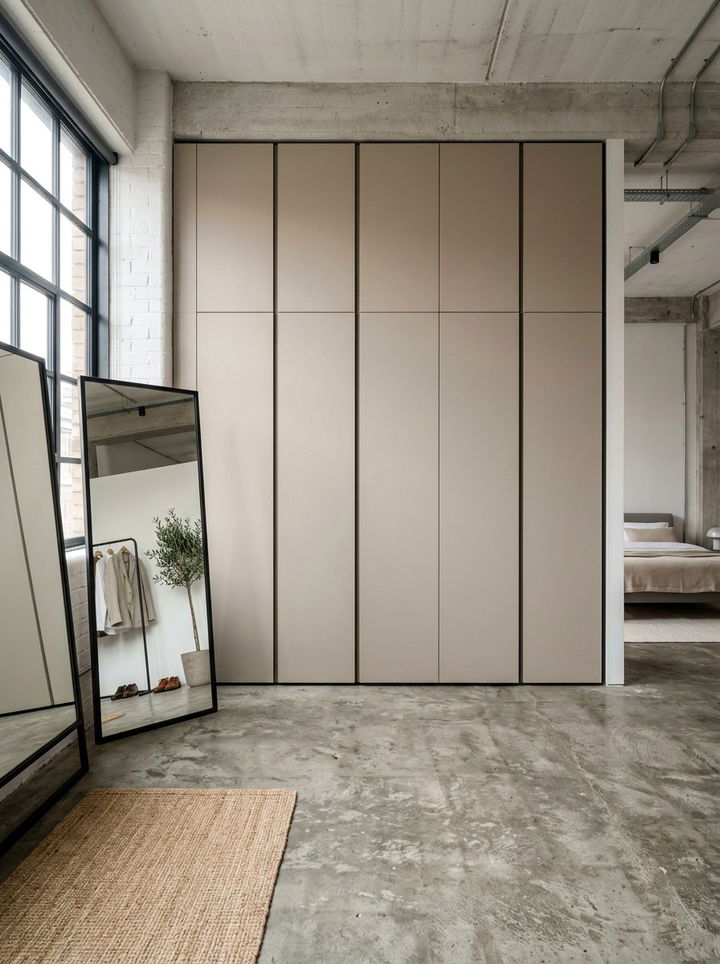 Minimalist Handleless Wardrobe - 30 bedroom built-in ideas
