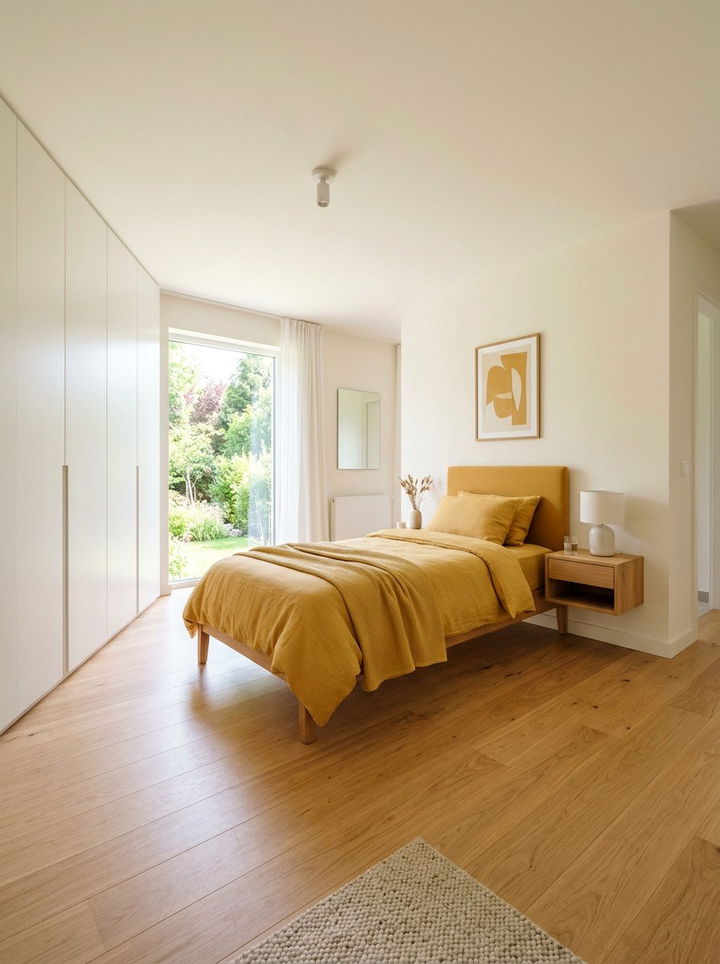 Minimalist Honey Yellow Bedroom - 30 honey yellow bedroom ideas