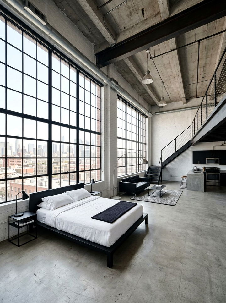 Minimalist Loft - 30 minimalist bedroom ideas
