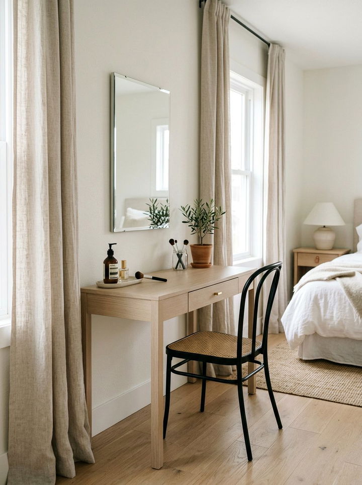 Minimalist Makeup Table - 30 bedroom modern vanity designs