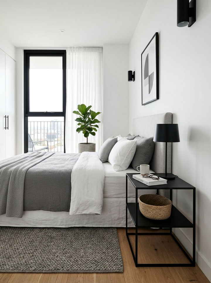 Minimalist Metal Nightstand - 30 bedroom tall nightstands