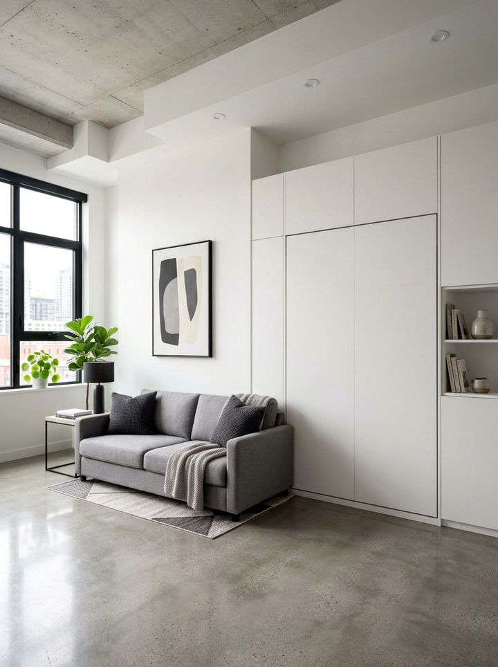Minimalist Murphy Bed For Studio - 30 bedroom murphy beds
