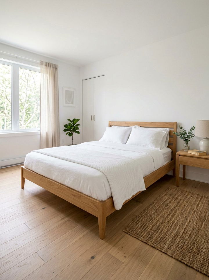 Minimalist Platform Bed - 30 rental apartment bedroom ideas