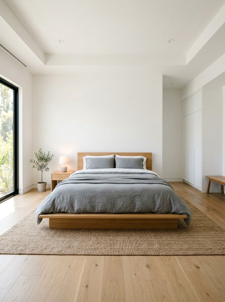 Minimalist Platform Bed - 30 Scandinavian minimalist bedroom ideas