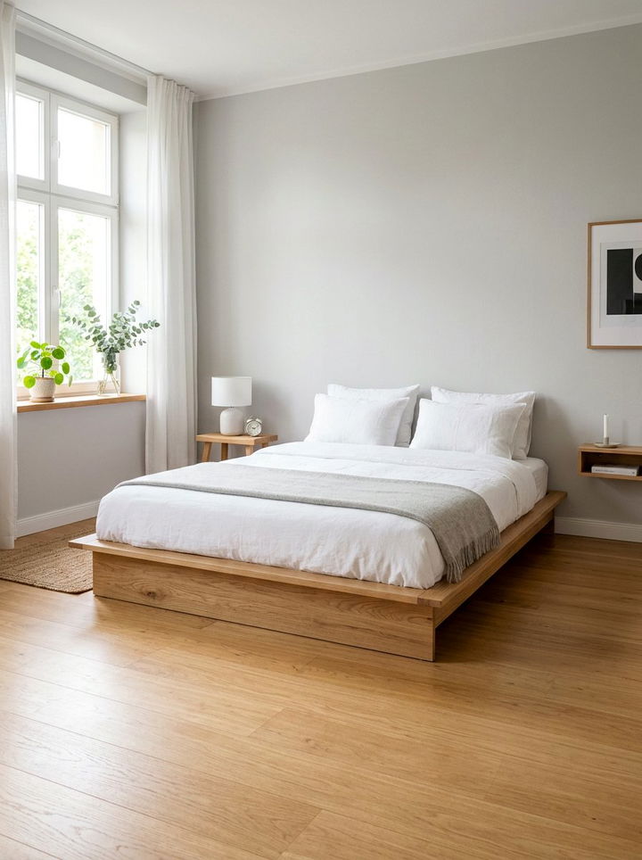 Minimalist Platform Bed - 30 tiny bedroom ideas