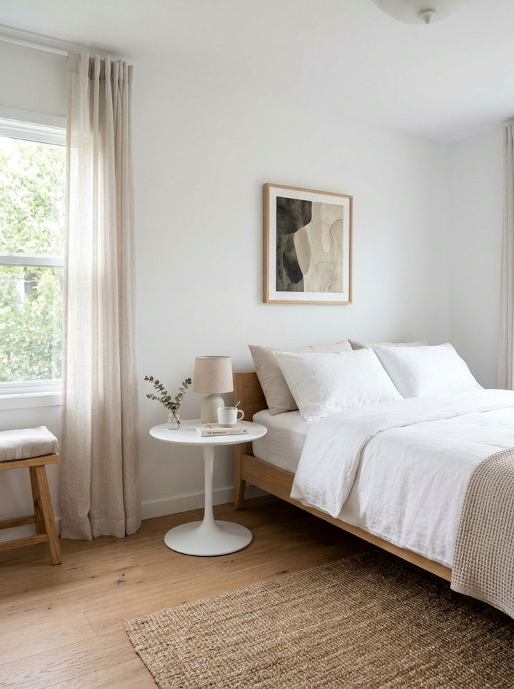 Minimalist Round Nightstand - 30 bedroom round nightstands