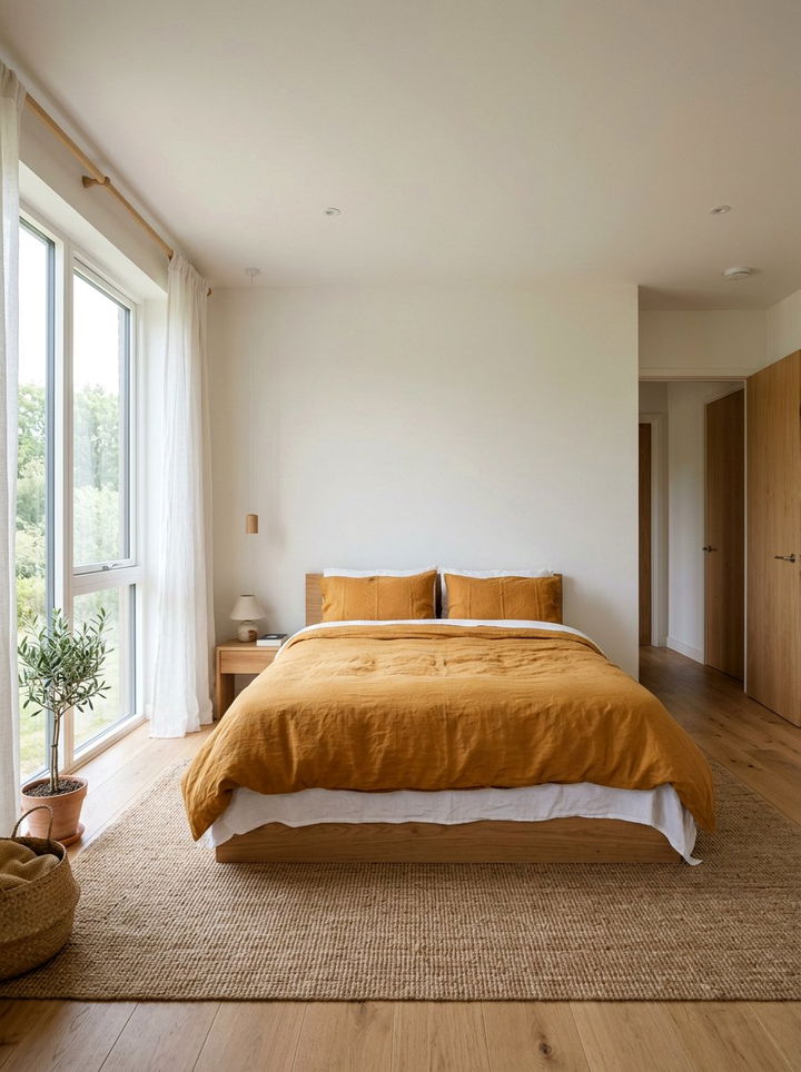 Minimalist Saffron Bedroom - 30 saffron bedroom ideas