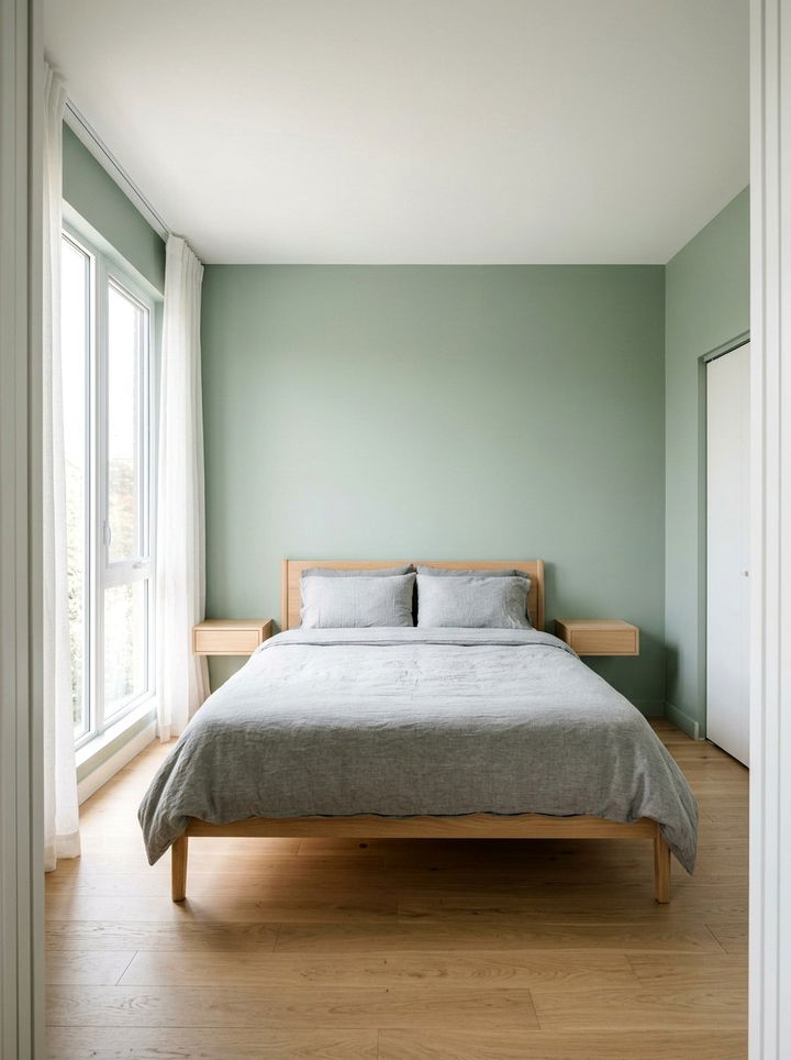 Minimalist Sage Green Bedroom - 30 sage green bedroom ideas
