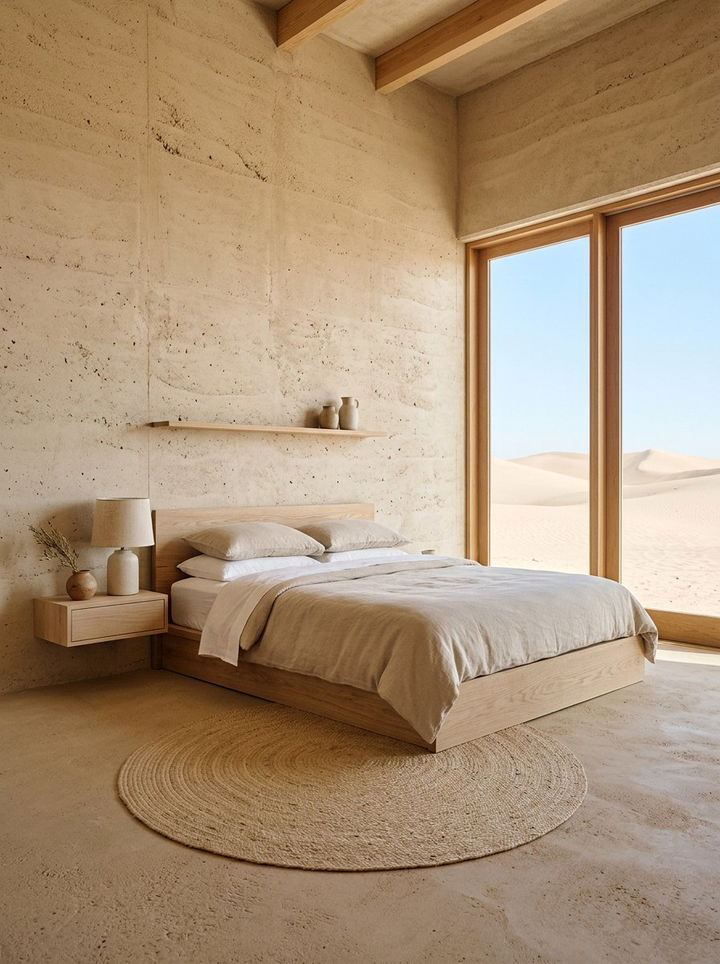 Minimalist Sand Bedroom - 30 sand colored bedroom ideas