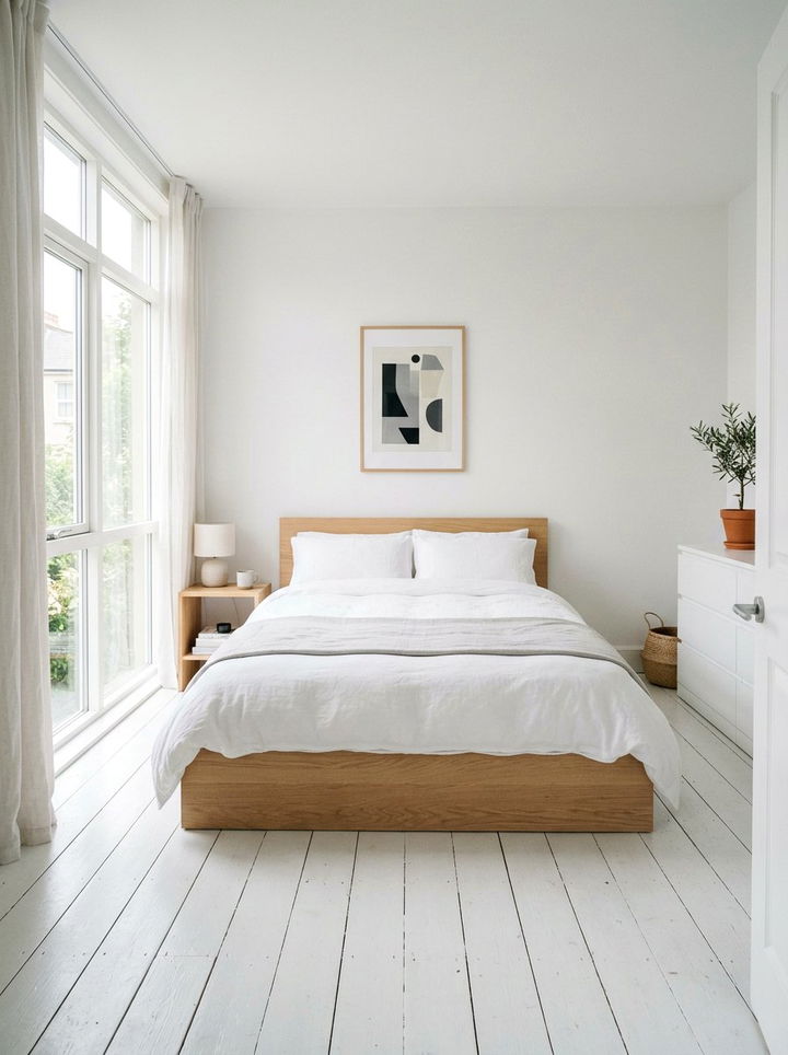 Minimalist Scandinavian Bedroom - 30 scandinavian white bedroom ideas