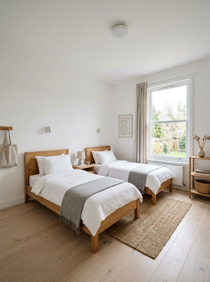 Minimalist Shared Bedroom - 30 multi-kid bedroom ideas