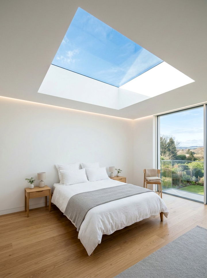 Minimalist Skylight - 30 bedroom skylights