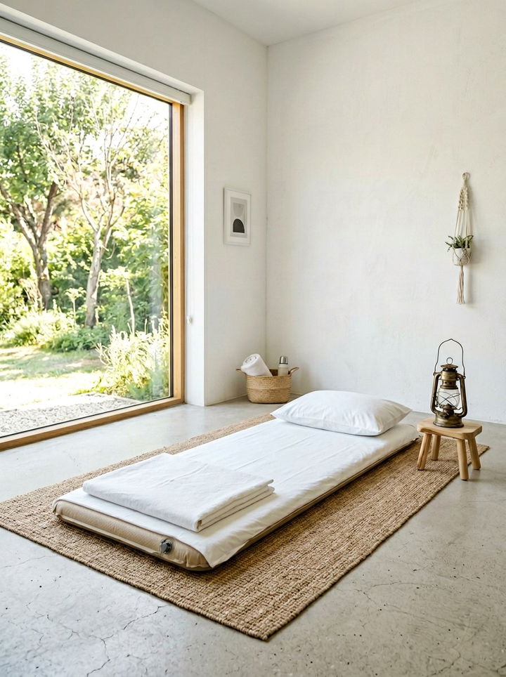 Minimalist Sleeping Area - 30 camping bedroom ideas