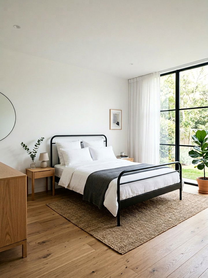 Minimalist Sleigh Bed Layout - 30 bedroom sleigh beds