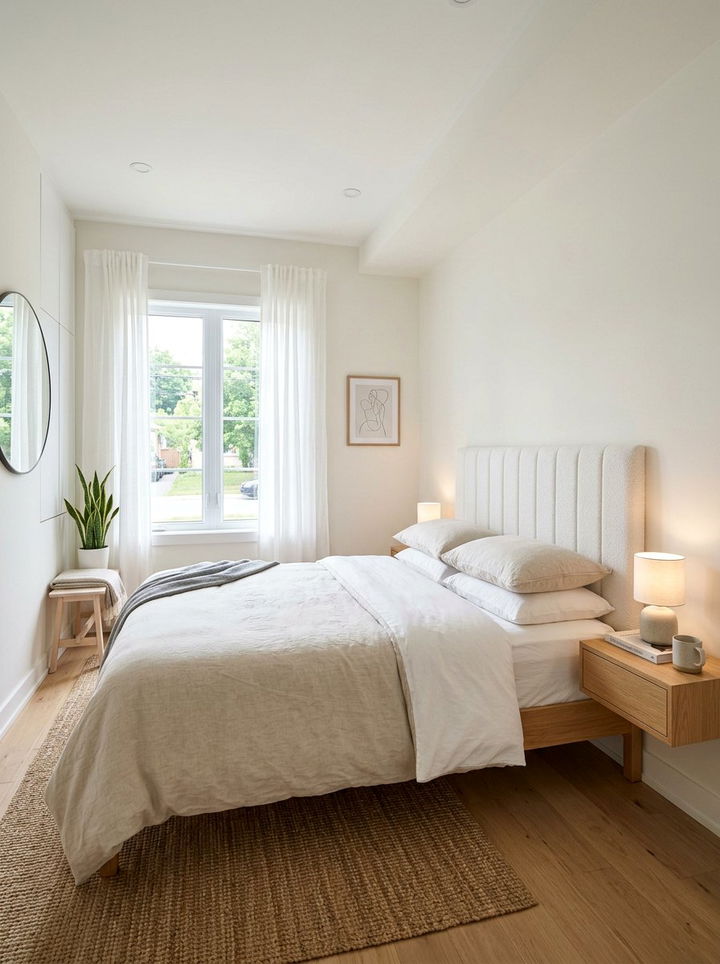 Minimalist Slim Headboard - 30 bedroom padded headboards