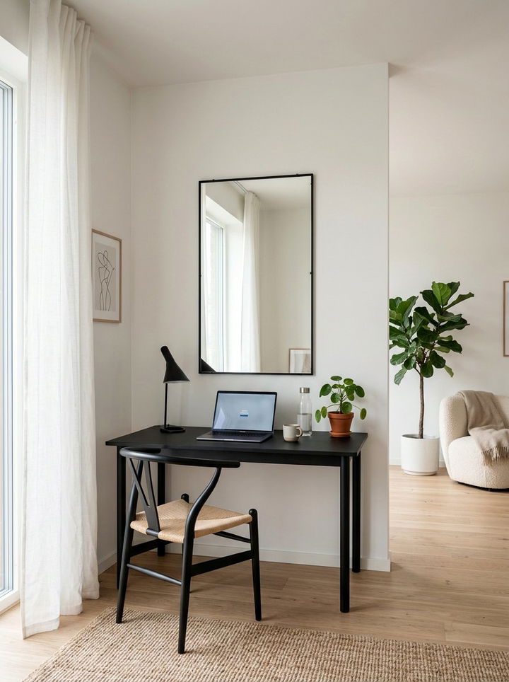 Minimalist Thin Frame Mirror - 30 bedroom vanity mirrors