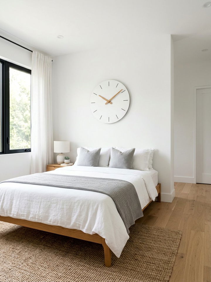 Minimalist Wall Clock - 30 bedroom accessories