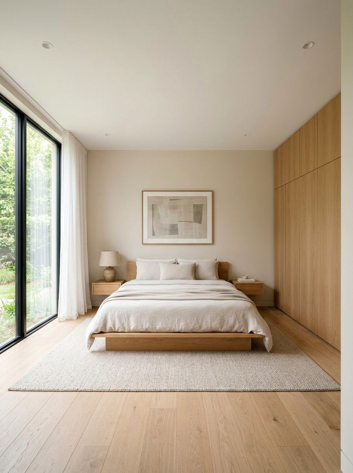 Minimalist Warm Beige Bedroom - 30 warm beige bedroom ideas