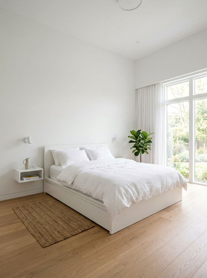 Minimalist White Bedroom - 30 white and white bedroom ideas