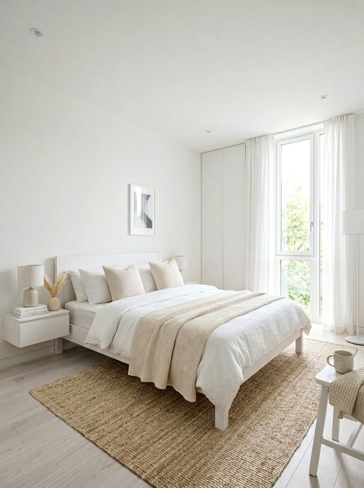 Minimalist White Bedroom - 30 bedroom styling ideas