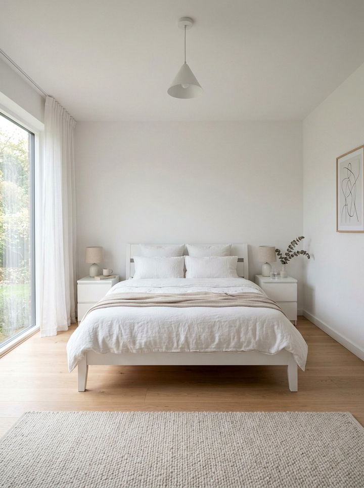Minimalist White Bedroom - 30 white bedroom design ideas