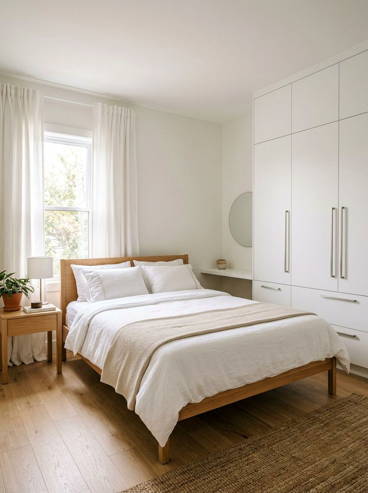Minimalist White Bedroom Cabinet - 30 bedroom cabinet storage ideas